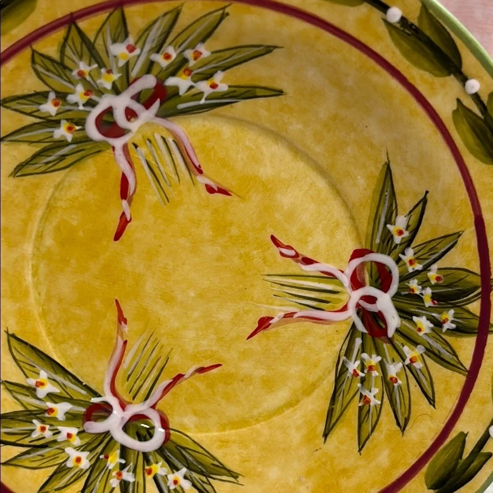 Yankee Candle Single Candle Tray Christmas Holiday Plate